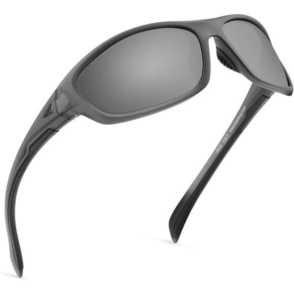 Polarized Wrap Around Sports Sunglasses for Men Women  Polarized Sport Sunglasses Wrap UV Protection Fishing Cycling Running Men Women